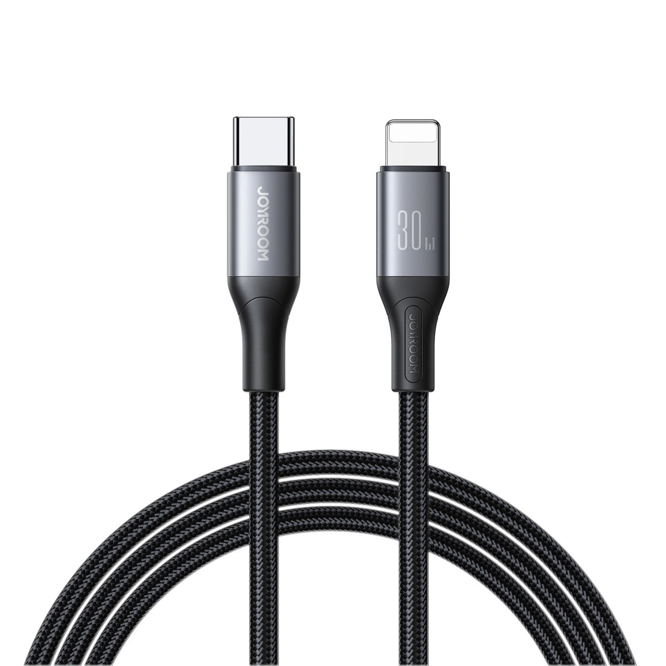 USB-C til Lightning Joyroom S-A28 Flash data- og ladekabel, 30W, 1m, Svart
