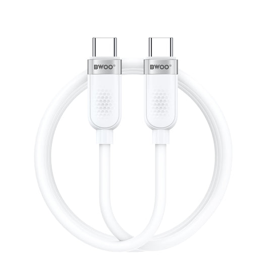 USB-C til USB-C data- og ladekabel BWOO BO-X315C, 100W, 1m, Hvit