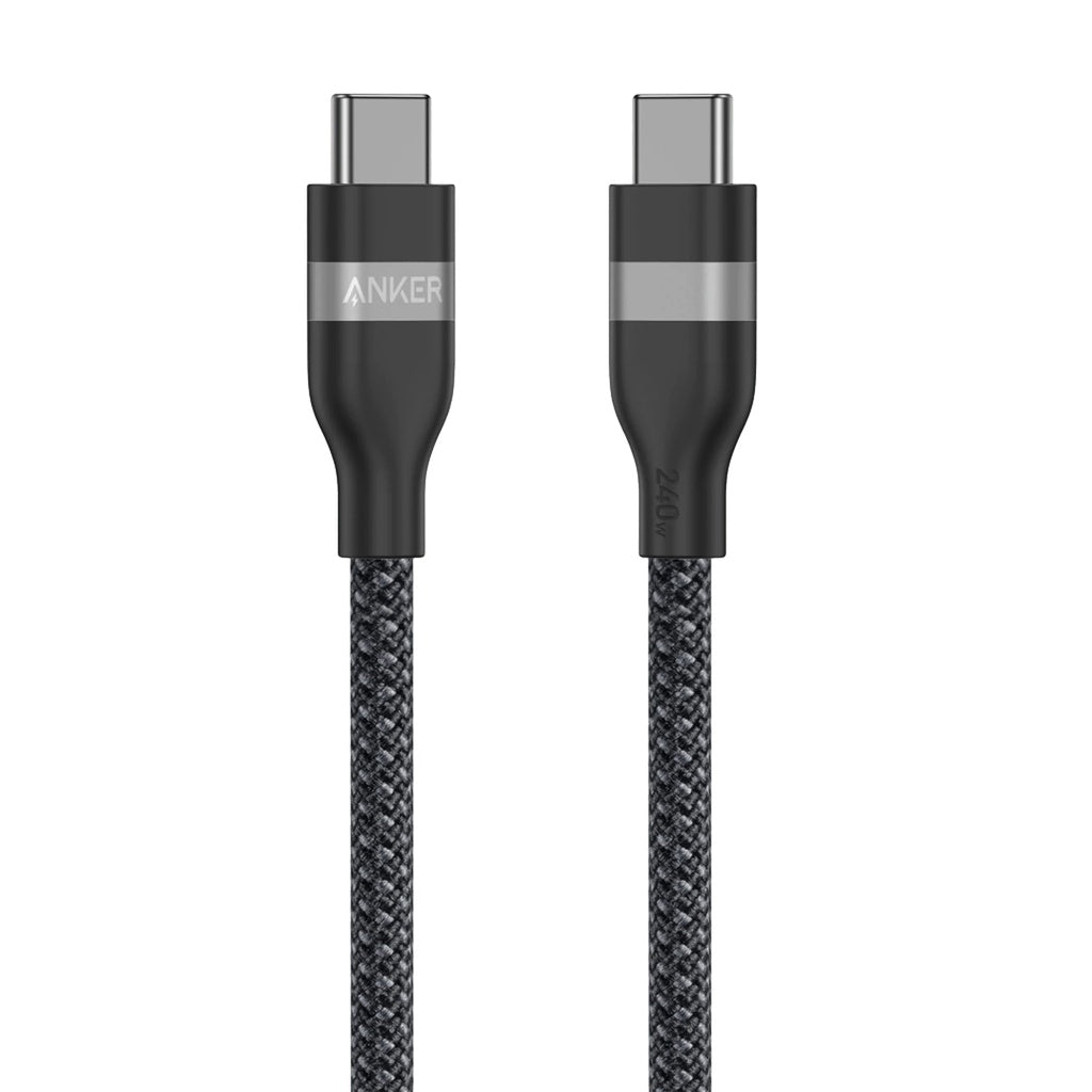 USB-C til USB-C Anker data- og ladekabel, 240W, 0.9m, Svart A82E2H11