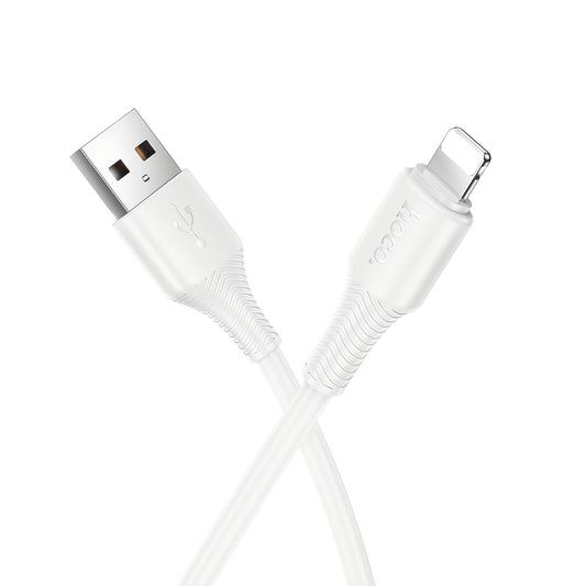 USB-A - Lightning Data- og Ladekabel HOCO X120, 18W, 1m, Hvit