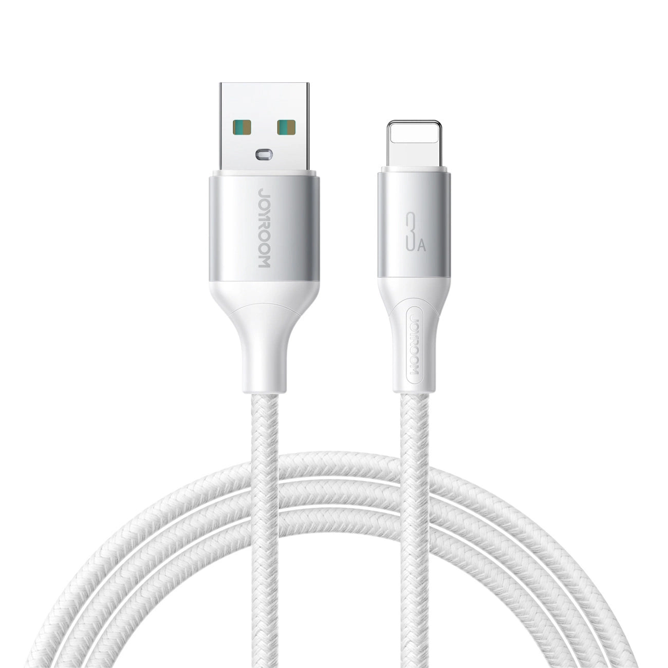 USB-A - Lightning Joyroom S-A28 Flash data- og ladekabel, 18W, 2m, Hvit