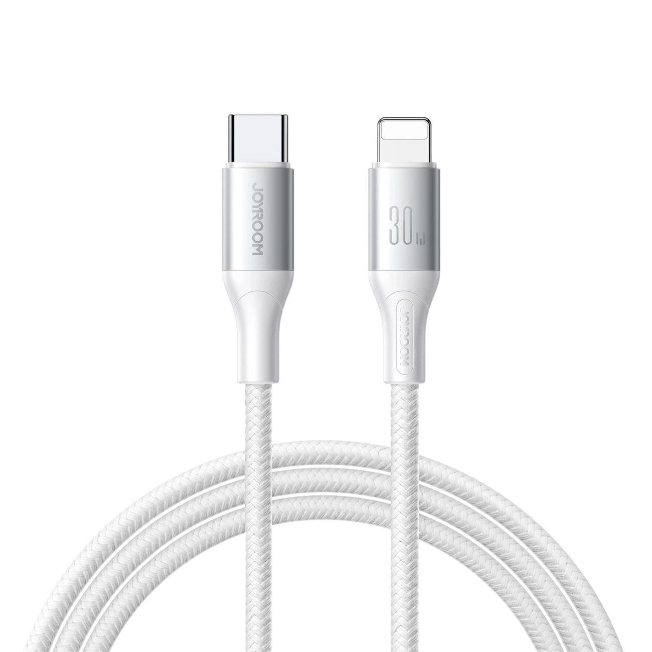 USB-C til Lightning-lade- og datakabel Joyroom S-A28 Flash, 30W, 2m, Hvit