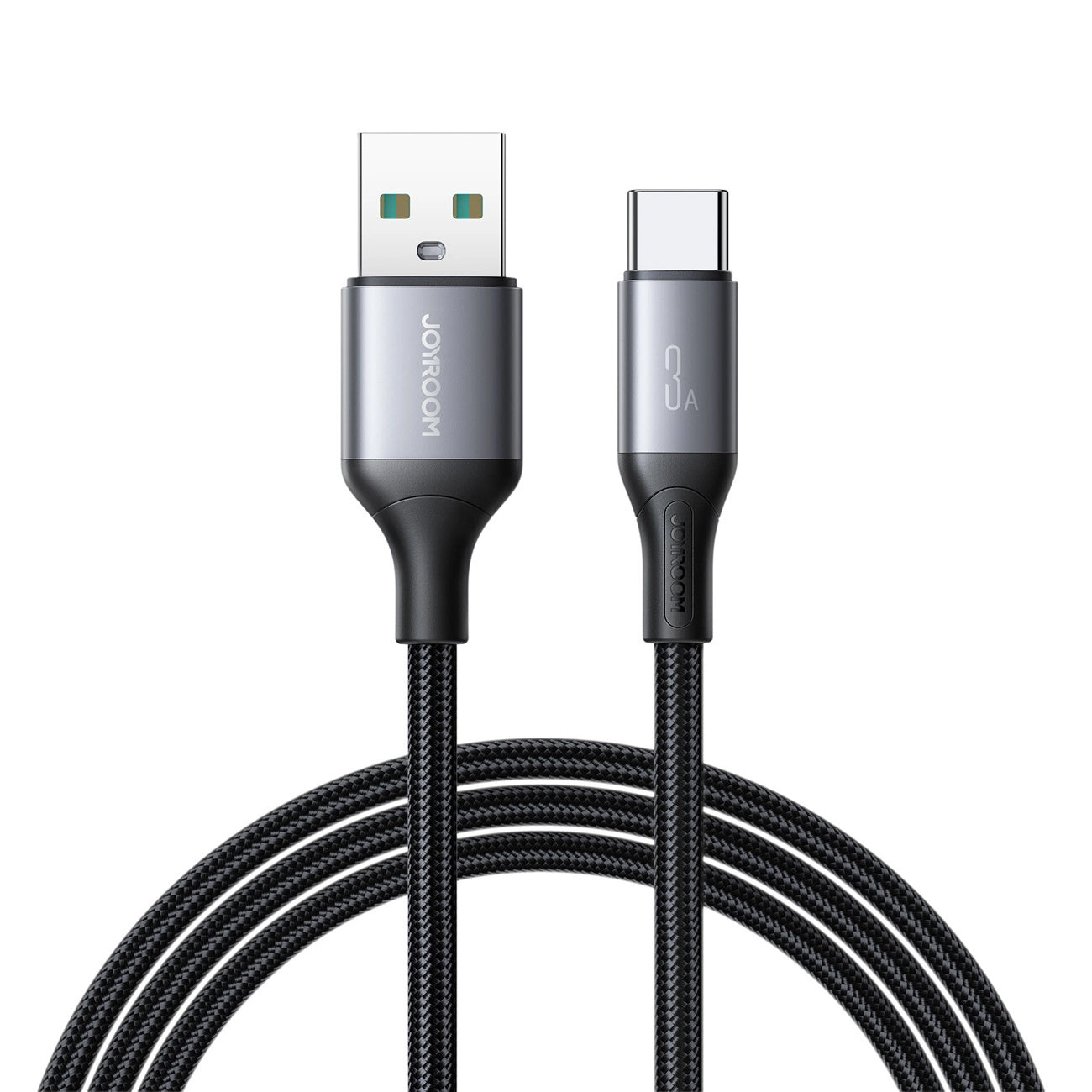 Data- og ladekabel USB-A - USB-C Joyroom S-A28 Flash, 30W, 2m, Svart