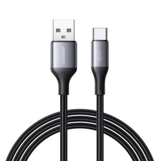 Data- og ladekabel USB-A - USB-C Joyroom S-A28 Flash, 30W, 2m, Svart