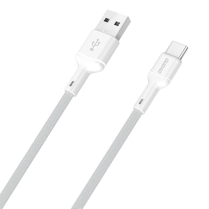 USB-A - USB-C Dudao L9T data- og ladekabel, 100W, 1m, Hvit
