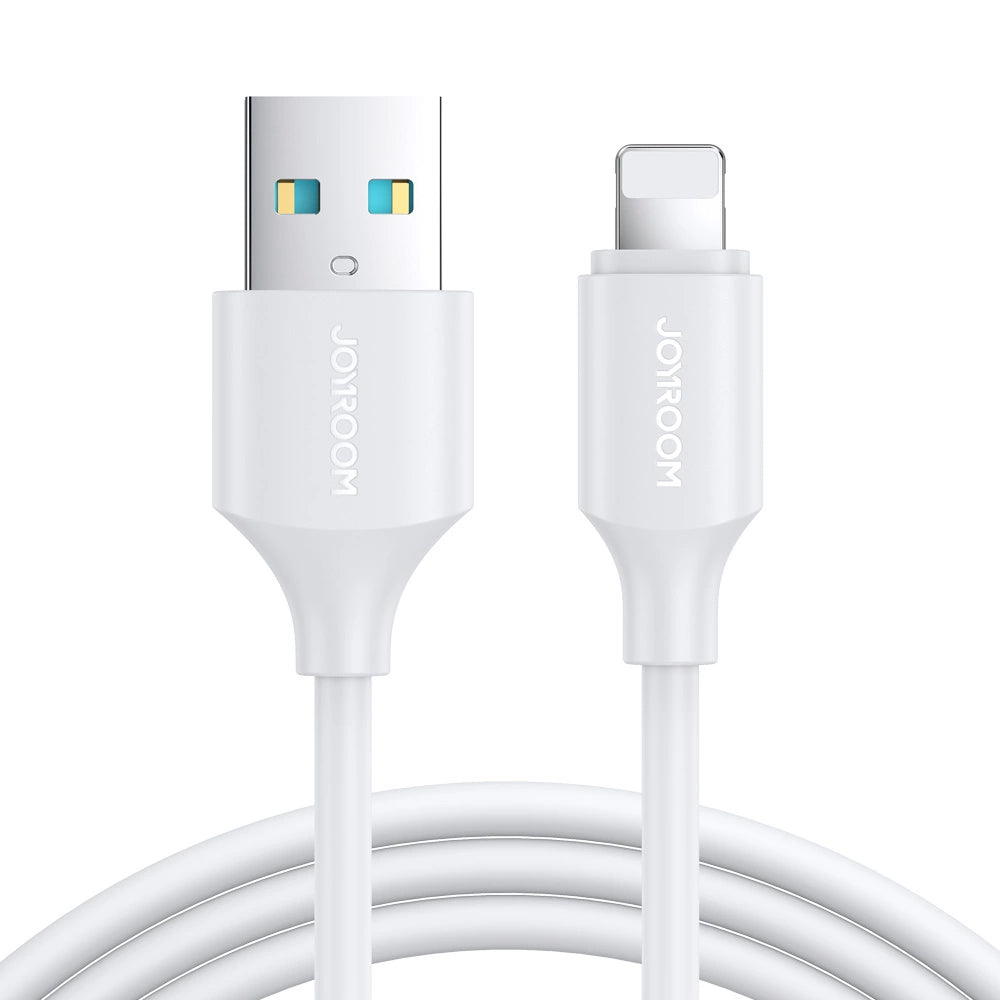 Data- og ladekabel USB-A - Lightning Joyroom S-A9, 18W, 1m, Hvit