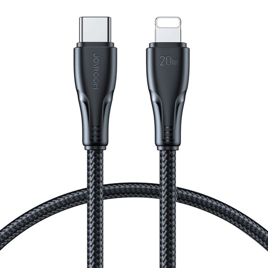 Data- og ladekabel USB-C - Lightning Joyroom S-A11, 20W, 1.2m, Svart