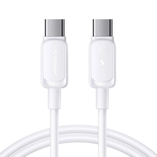 USB-C til USB-C data- og ladekabel Joyroom S-A14, 60W, 1.2m, Hvit