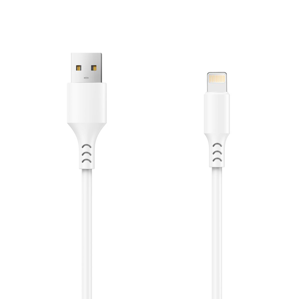 USB-A - Lightning Setty data- og ladekabel, 18W, 1m, Hvit