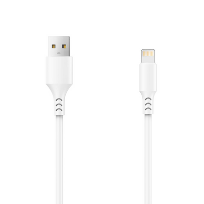 USB-A - Lightning Setty data- og ladekabel, 18W, 1m, Hvit