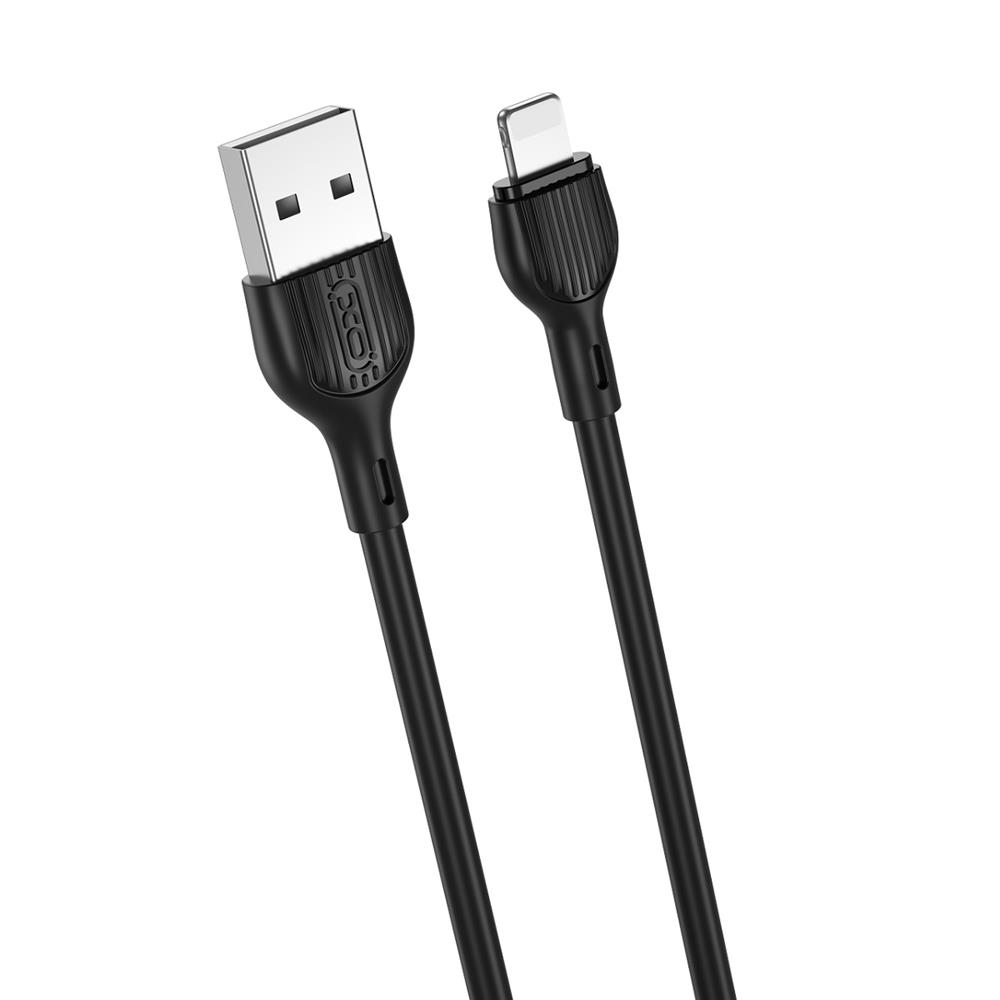 USB-A - Lightning Data- og Ladekabel XO Design NB200, 10W, 1m, Svart