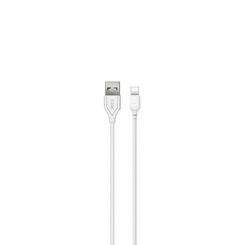 USB-A til USB-C data- og ladekabel XO Design NB103, 18W, 1m, Hvit