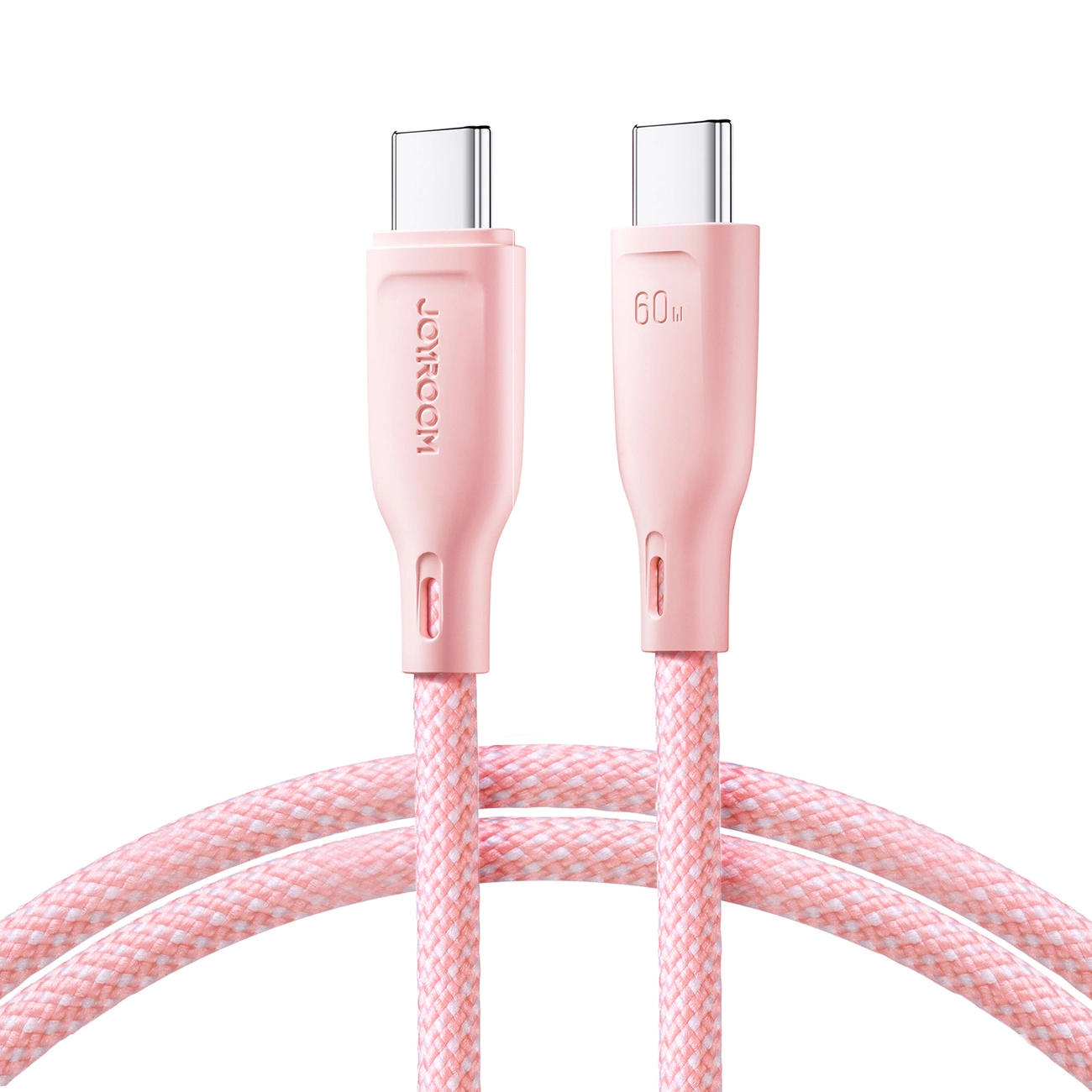 USB-C til USB-C data- og ladekabel Joyroom S-A34, 60W, 1m, Rosa