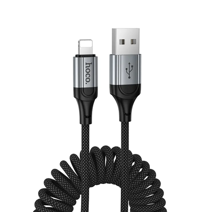 USB-A - Lightning HOCO X121 data- og ladekabel, 27W, 1.5m, Svart