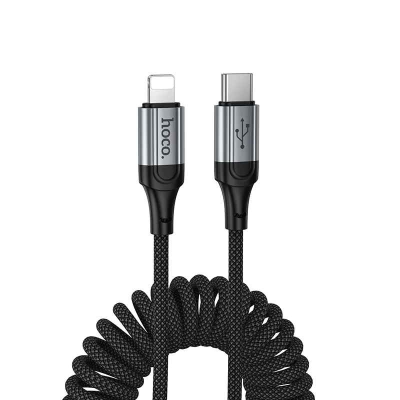 USB-C til Lightning Data- og Ladekabel HOCO X121, 27W, 1.5m, Svart