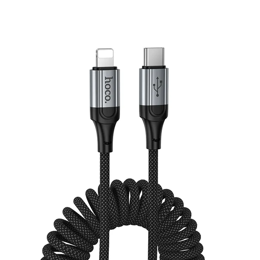 USB-C til Lightning Data- og Ladekabel HOCO X121, 27W, 1.5m, Svart