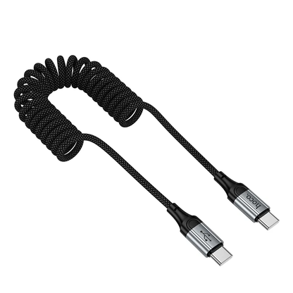 USB-C til USB-C data- og ladekabel HOCO X121, 60W, 1.5m, Svart