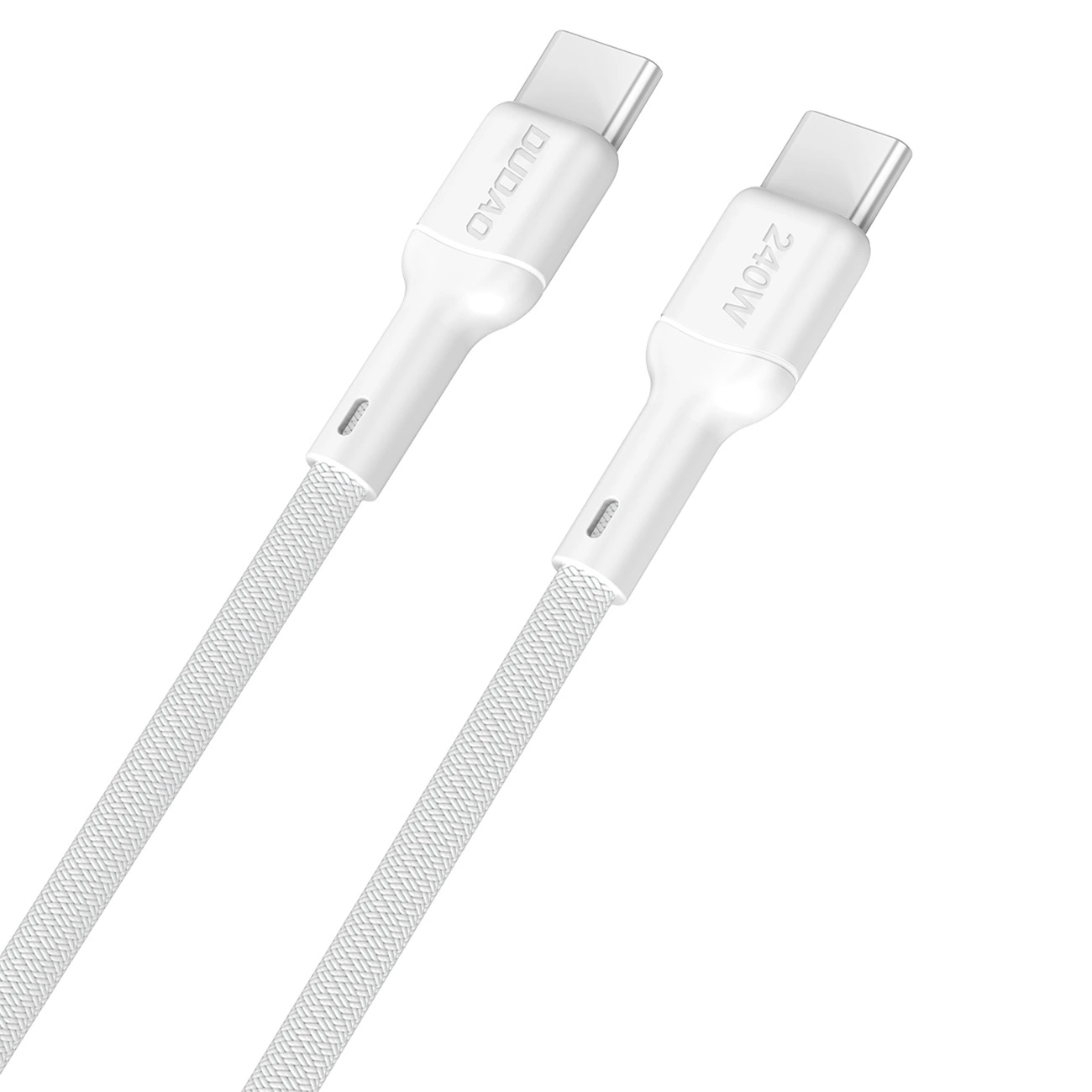 USB-C data- og ladekabel - USB-C Dudao L9C Max, 240W, 2m, Hvit