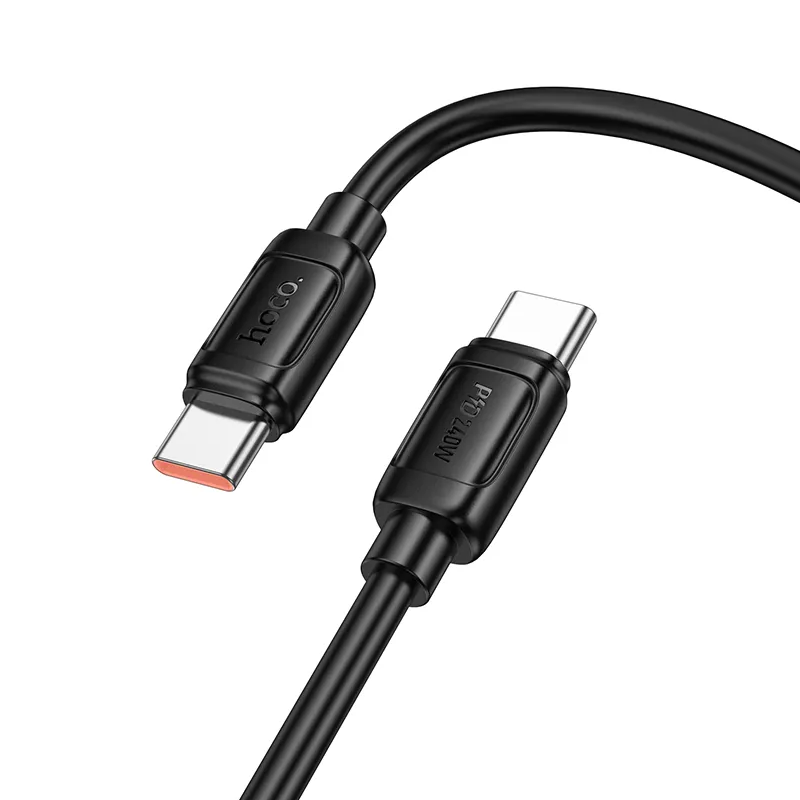 USB-C til USB-C data- og ladekabel HOCO X115, 240W, 1m, Svart