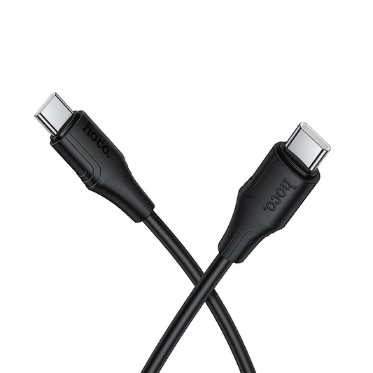 USB-C til USB-C data- og ladekabel HOCO X124, 60W, 1m, Svart