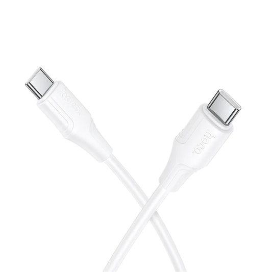 USB-C til USB-C data- og ladekabel HOCO X124, 60W, 1m, Hvit