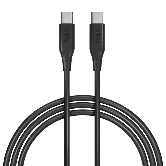 USB-C til USB-C data- og ladekabel Allity. AUC-02, 100W, 1m, Svart