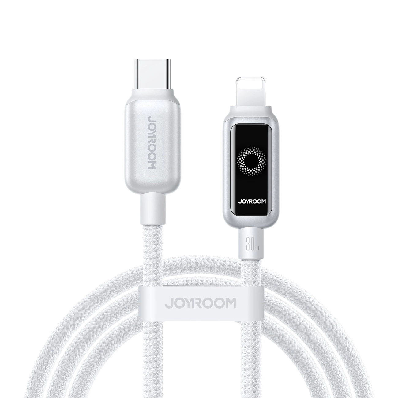 USB-C til Lightning Joyroom S-A55 StarFlight Display data- og ladekabel, 30W, 1.2m, Hvit