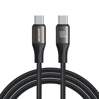 USB-C til USB-C data- og ladekabel Joyroom S-A25 Light-Speed, 100W, 1.2m, Svart