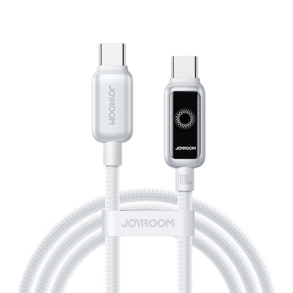 USB-C til USB-C data- og ladekabel Joyroom S-A55 StarFlight Display, 100W, 1.2m, Hvit