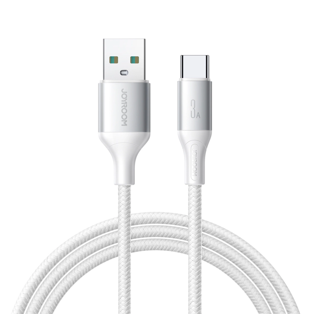 Data- og ladekabel USB-A - USB-C Joyroom S-A28 Flash, 18W, 1m, Hvit