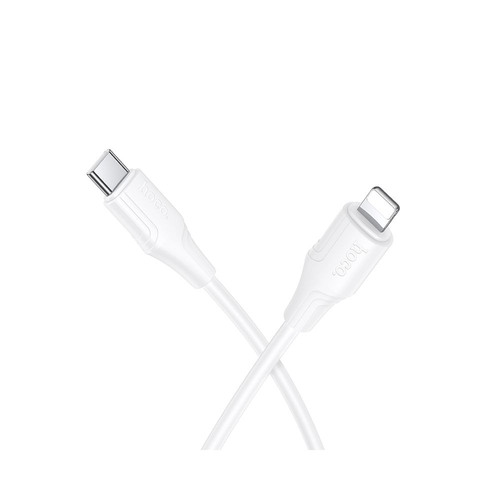 Data- og ladekabel USB-C - Lightning HOCO X124, 27W, 1m, Hvit