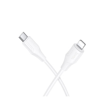 Data- og ladekabel USB-C - Lightning HOCO X124, 27W, 1m, Hvit