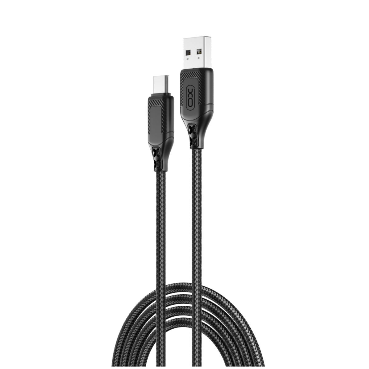 Data- og ladekabel USB-A - USB-C XO Design NB235, 18W, 1m, Svart