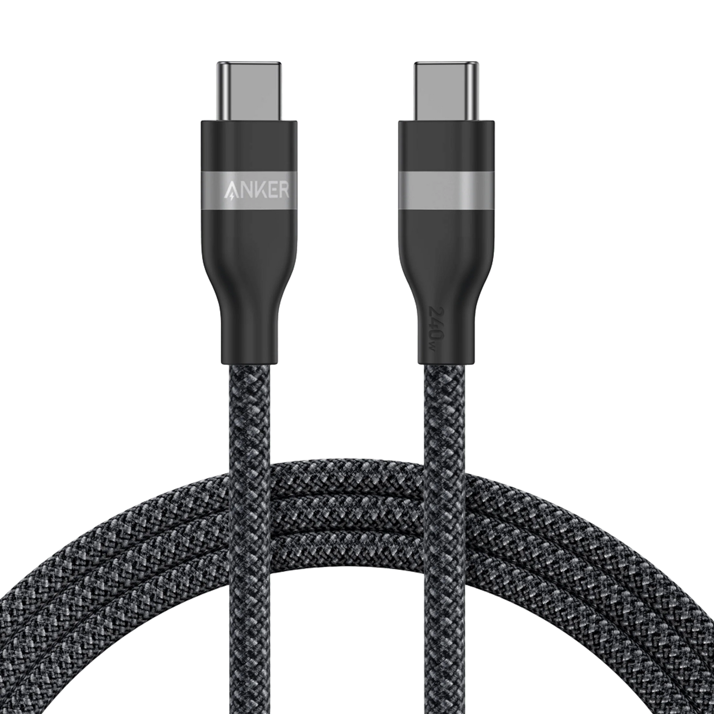 USB-C til USB-C Anker data- og ladekabel, 240W, 1.8m, Svart A82E2H12