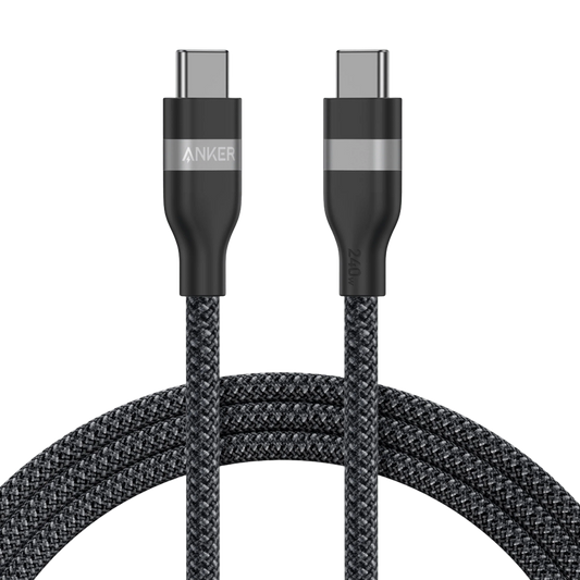 USB-C til USB-C Anker data- og ladekabel, 240W, 1.8m, Svart A82E2H12