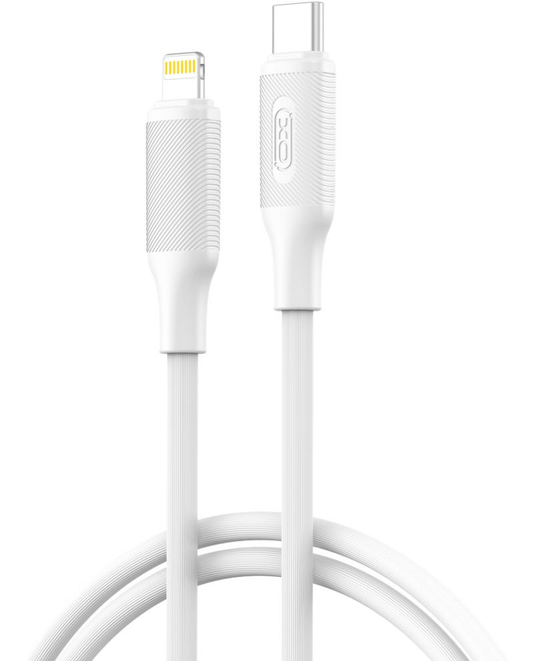 USB-C til Lightning Data- og Ladekabel XO Design NB-Q265A, 27W, 1m, Hvit