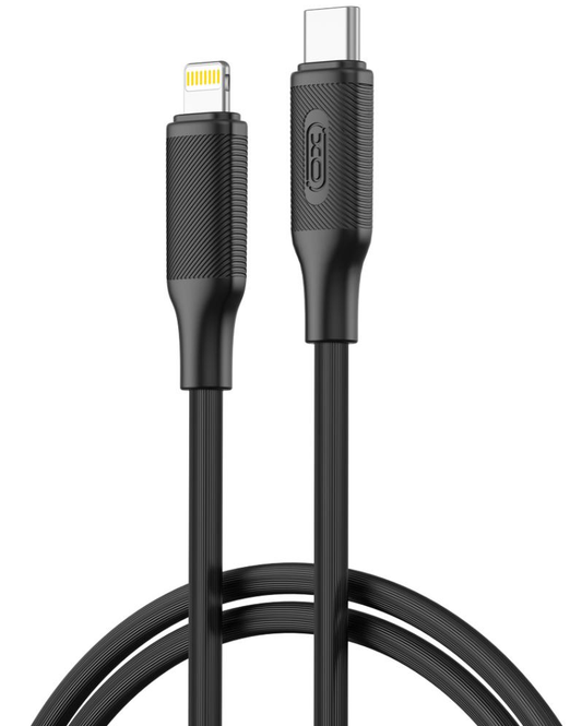 USB-C til Lightning Data- og Ladekabel XO Design NB-Q265A, 27W, 1m, Svart
