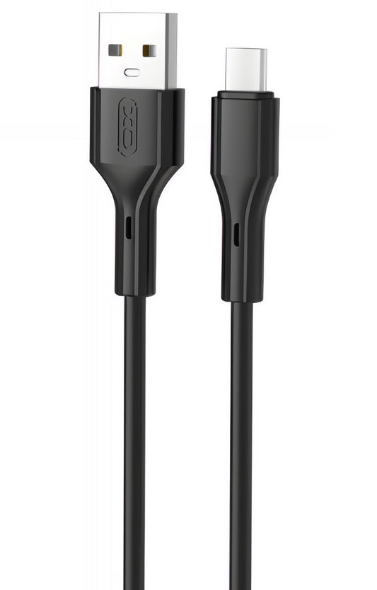USB-A - USB-C data- og ladekabel XO Design NB230, 18W, 1m, Svart