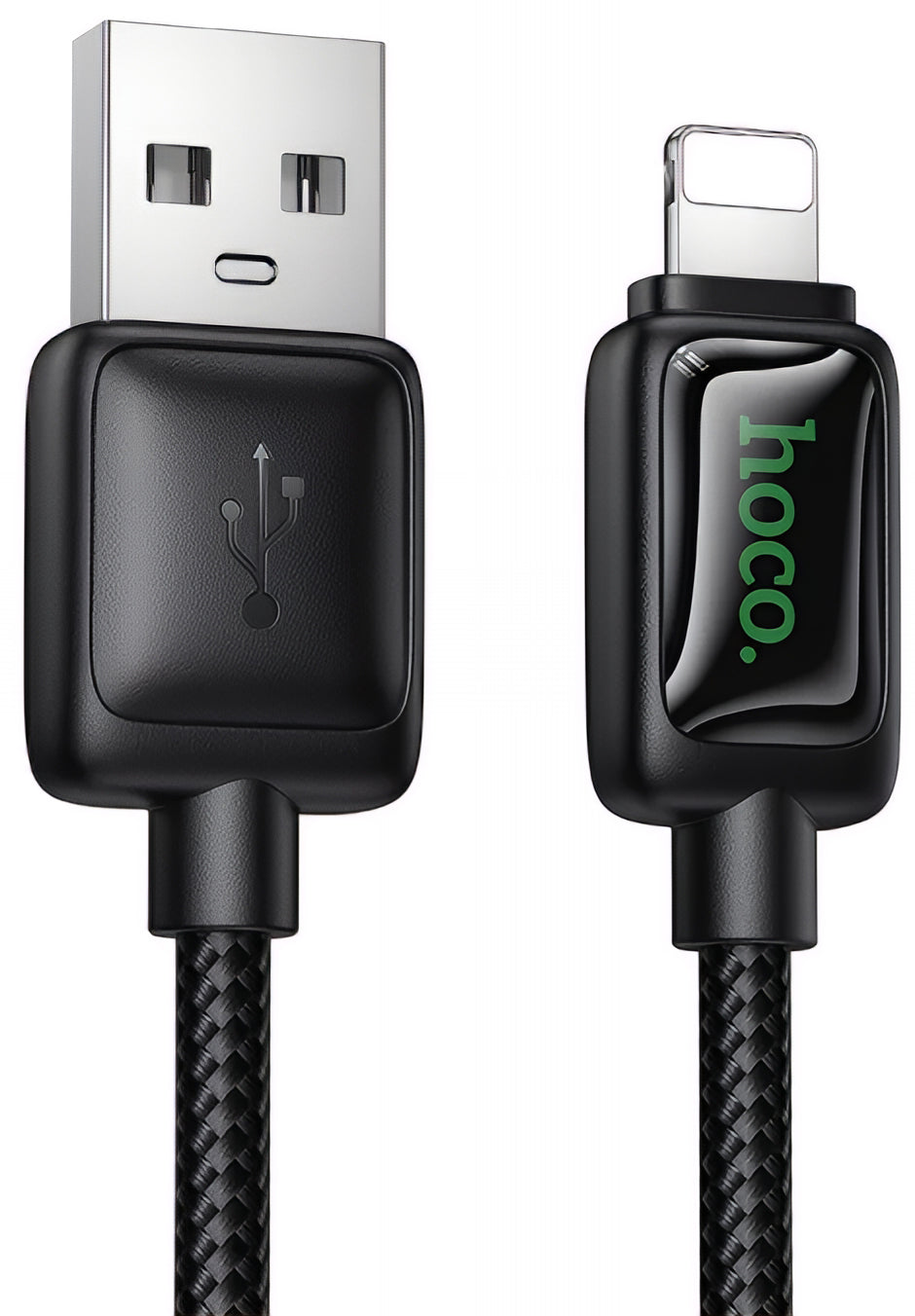 USB-A - Lightning Data- og Ladekabel HOCO U146, 12W, 1.2m, Svart