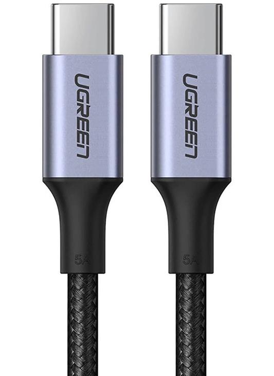 USB-C til USB-C data- og ladekabel UGREEN US316, 100W, 3m, Grå