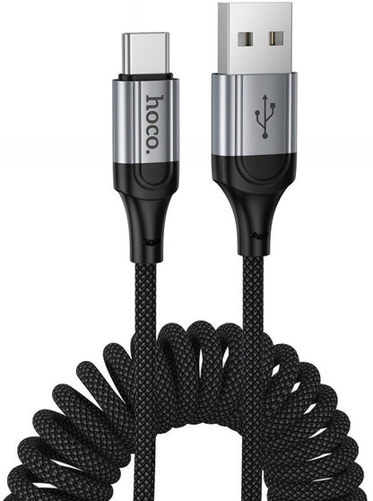 USB-A - USB-C Data- og Ladekabel HOCO X121, 18W, 1.5m, Svart