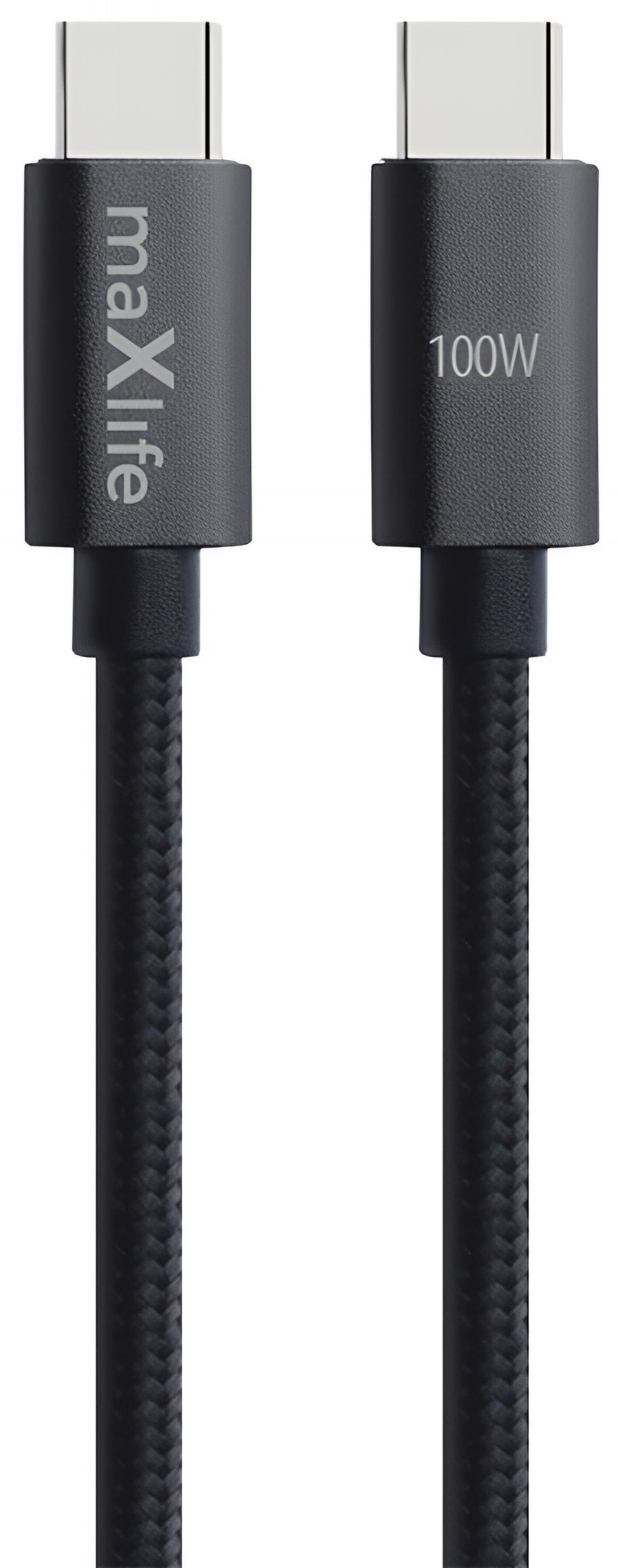 USB-C data- og ladekabel - USB-C MaXlife MXUC-12, 100W, 1m, Svart