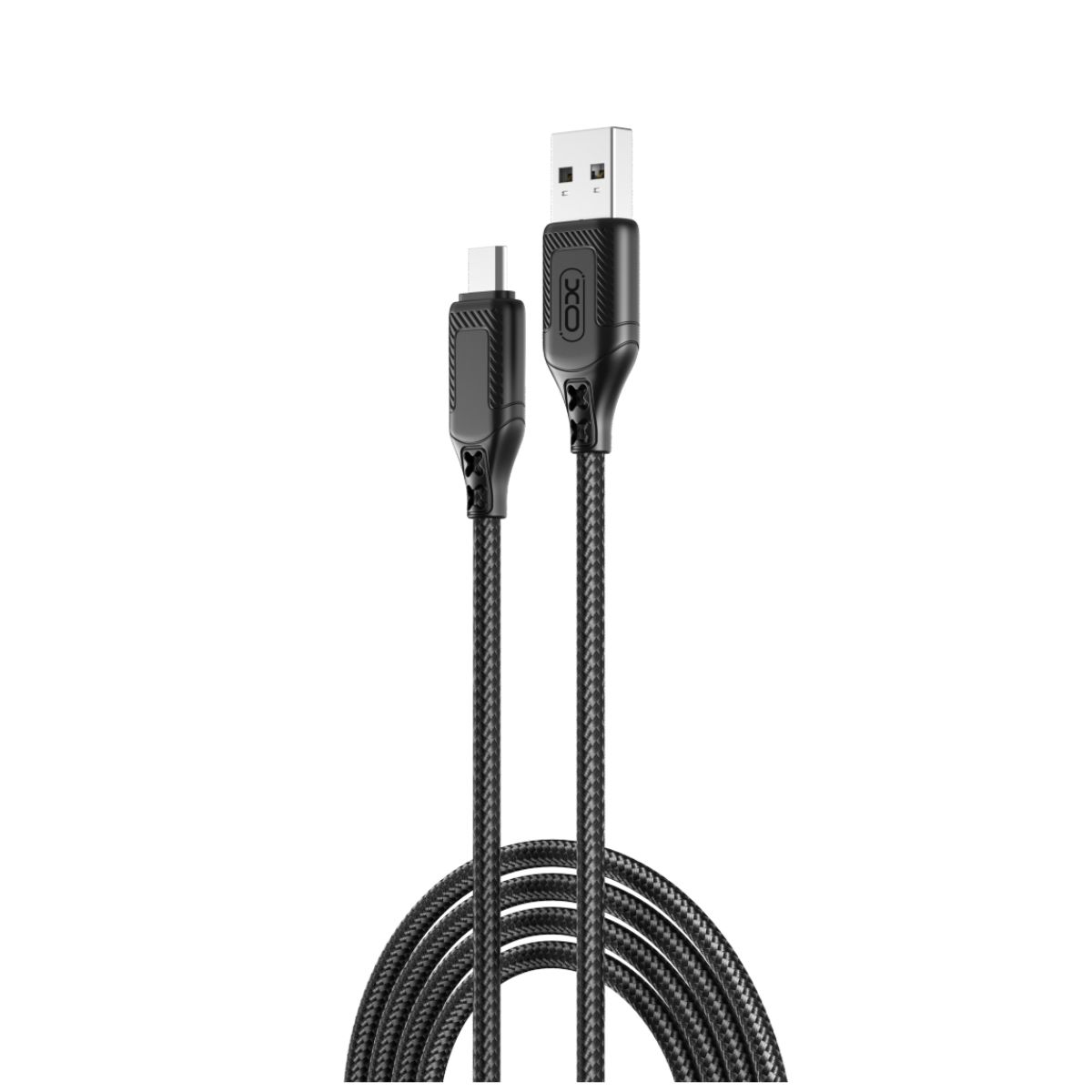 USB-A - microUSB data- og ladekabel XO Design NB235, 18W, 1m, Svart