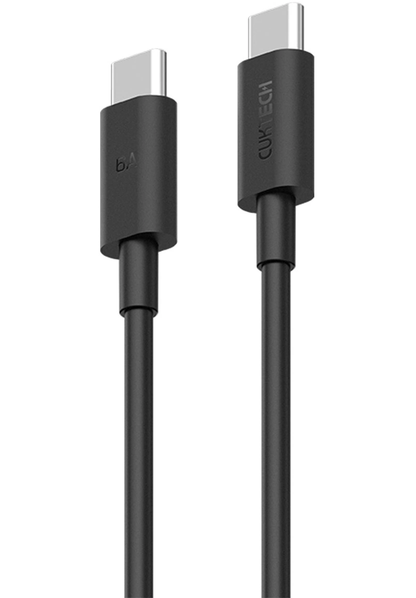 USB-C til USB-C data- og ladekabel Cuktech, 240W, 1.5m, Svart CKCTC615NCBK
