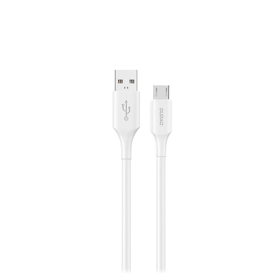 Data- og ladekabel USB-A - microUSB Dudao L2SM, 18W, 1.2m, Hvit