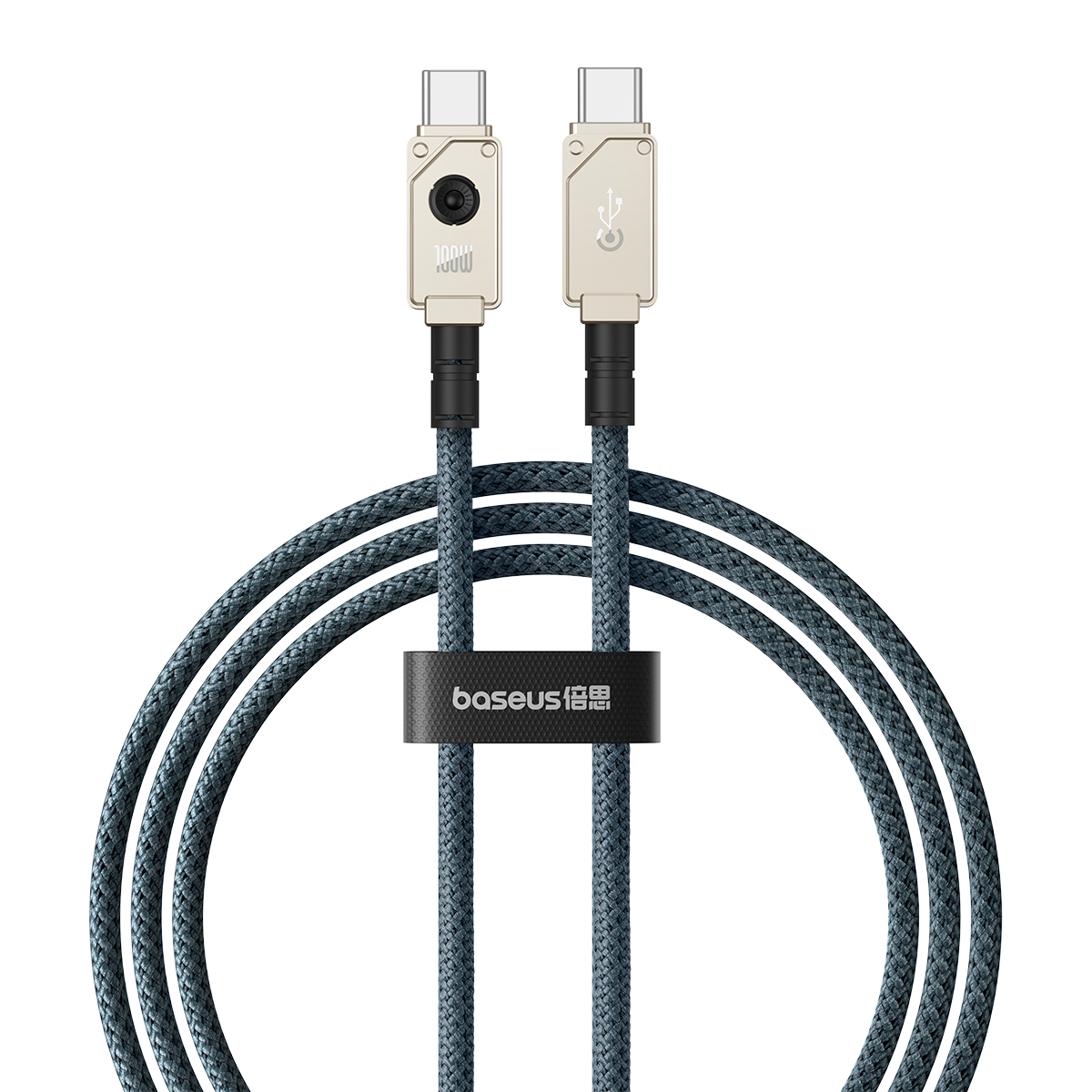 USB-C til USB-C Baseus Unbreakable data- og ladekabel, 100W, 2m, Hvit P10355800221-01