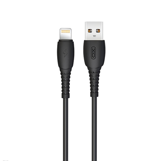 USB-A - Lightning Data- og Ladekabel XO Design NB-P163, 18W, 1m, Svart