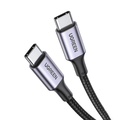 USB-C til USB-C data- og ladekabel UGREEN US316, 100W, 0.5m, Grå