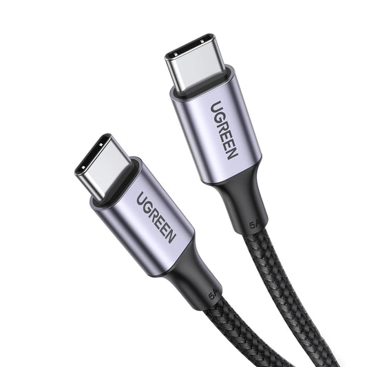 USB-C til USB-C data- og ladekabel UGREEN US316, 100W, 0.5m, Grå