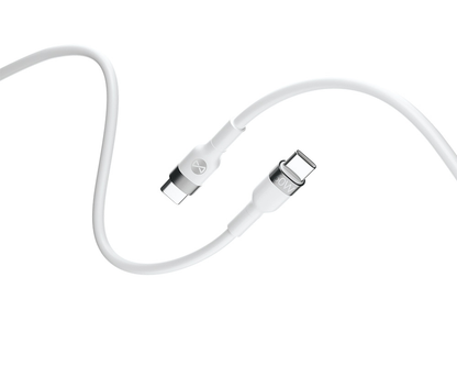 USB-C data- og ladekabel - USB-C Forever Flexible, 60W, 2m, Hvit
